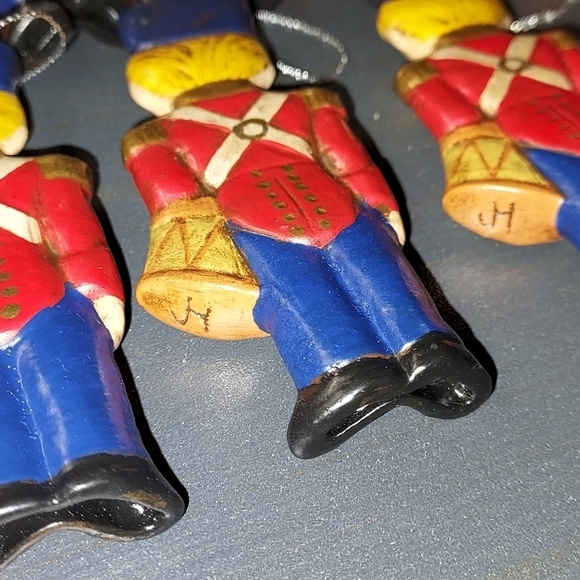 Vintage hand painted toy soldier ornaments - Picture 7 of 9